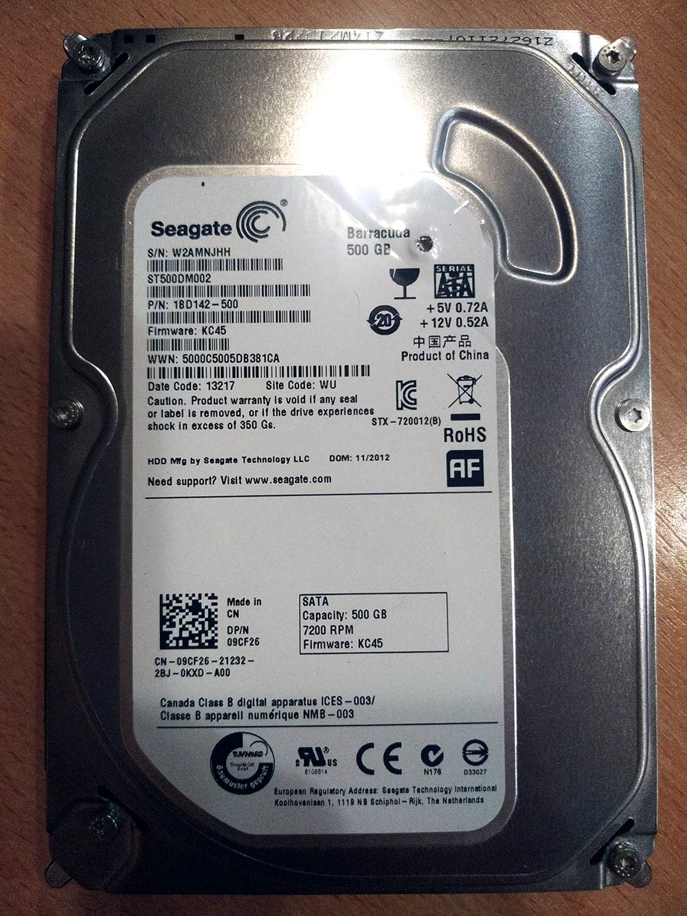 Seagate st500dm002 не определяется в bios